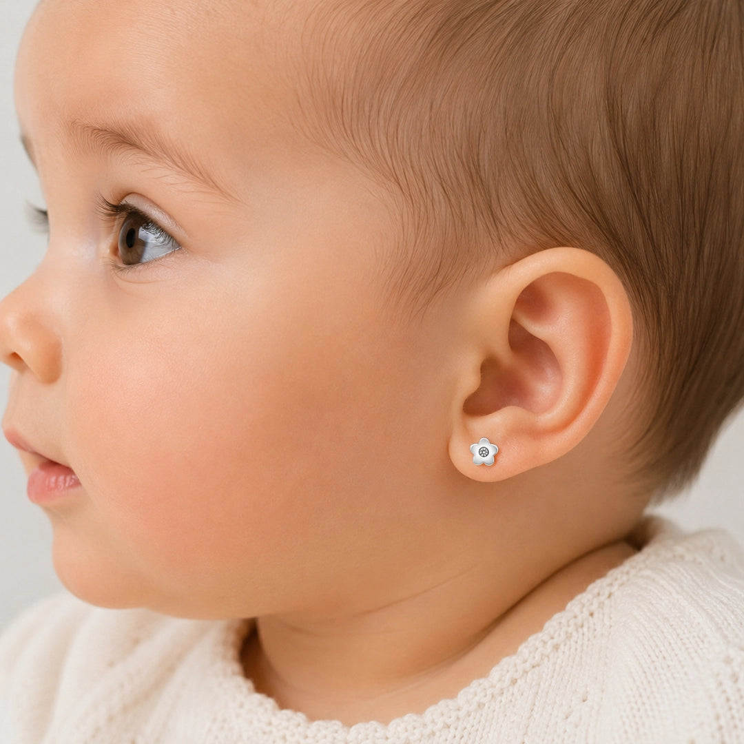 Pendientes Flor diamante