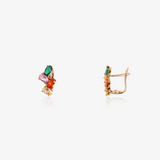 Pendientes cuadruple color