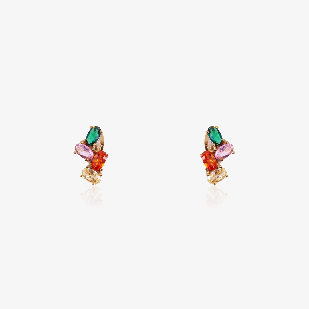 Pendientes cuadruple color