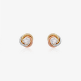 Tricolor Knot Earrings