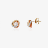 Tricolor Knot Earrings