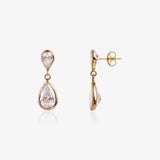 Pendientes circonitas gotas