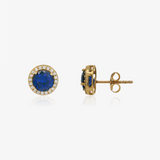 Blue zirconia earrings