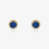 Blue zirconia earrings