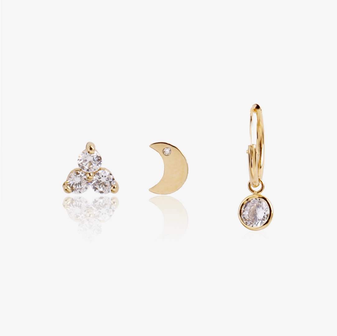 PACK SATURN earring
