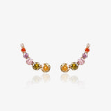 Multicolor climber earrings