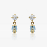 You and me earrings BLUE