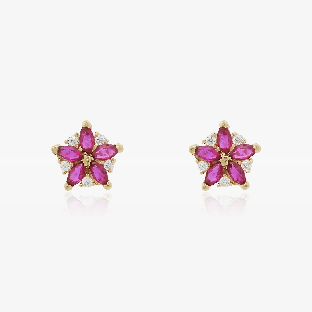 Flower earrings