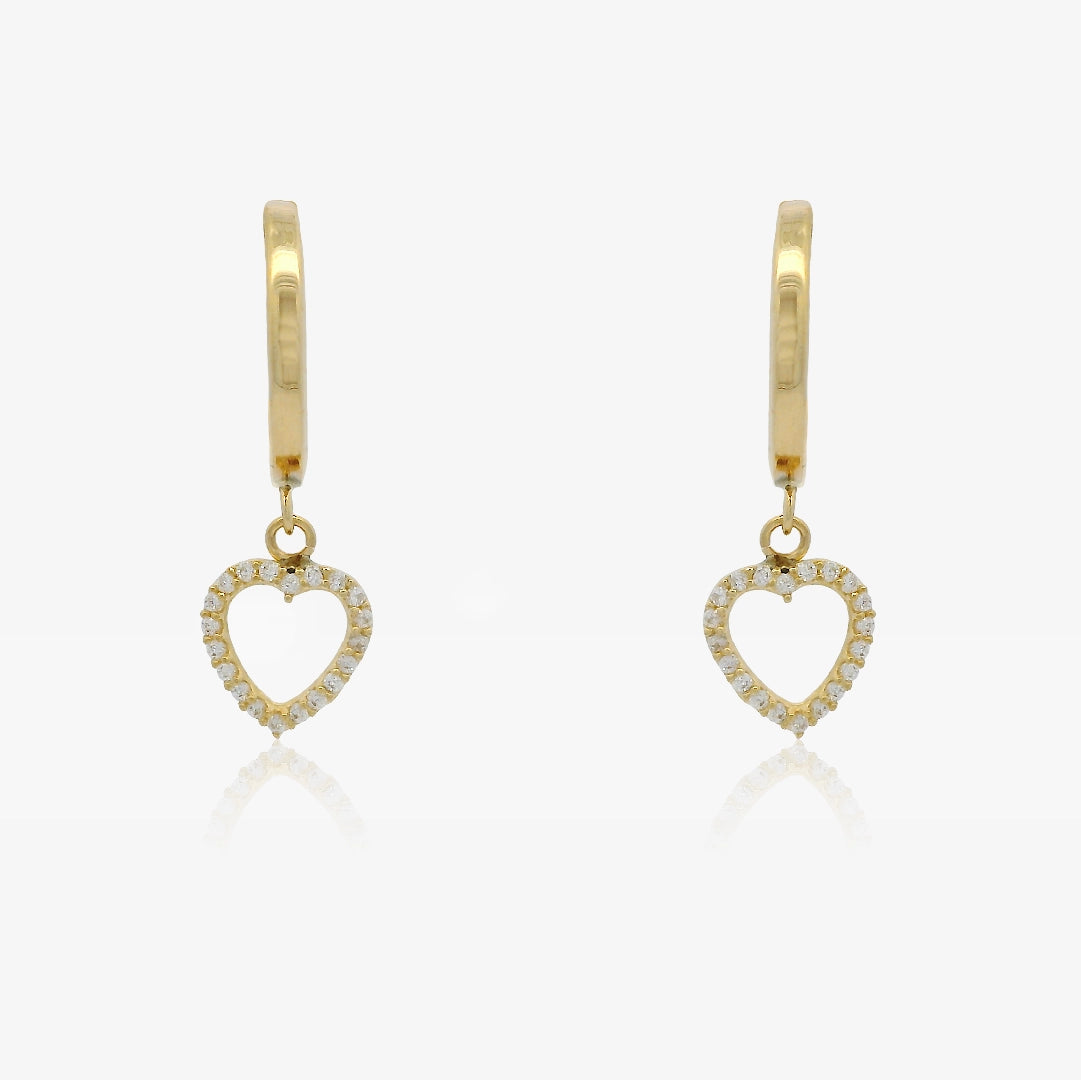 Hoop earrings Hearts