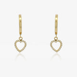 Hoop earrings Hearts