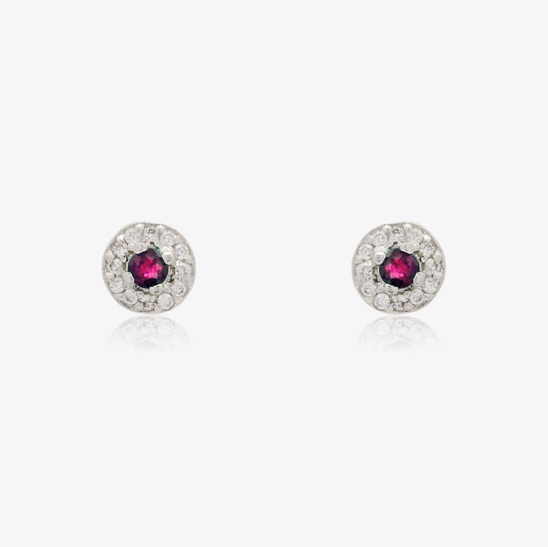 Ruby / Sapphire Stone Earrings