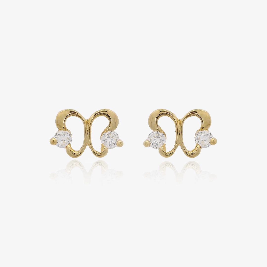 Butterfly Cubic Zirconia Earrings