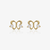 Butterfly Cubic Zirconia Earrings