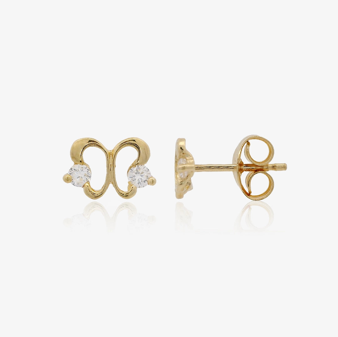 Butterfly Cubic Zirconia Earrings