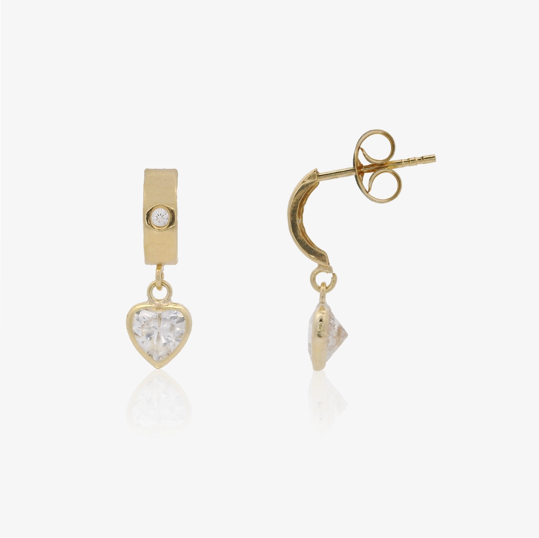 Heart Band Earrings