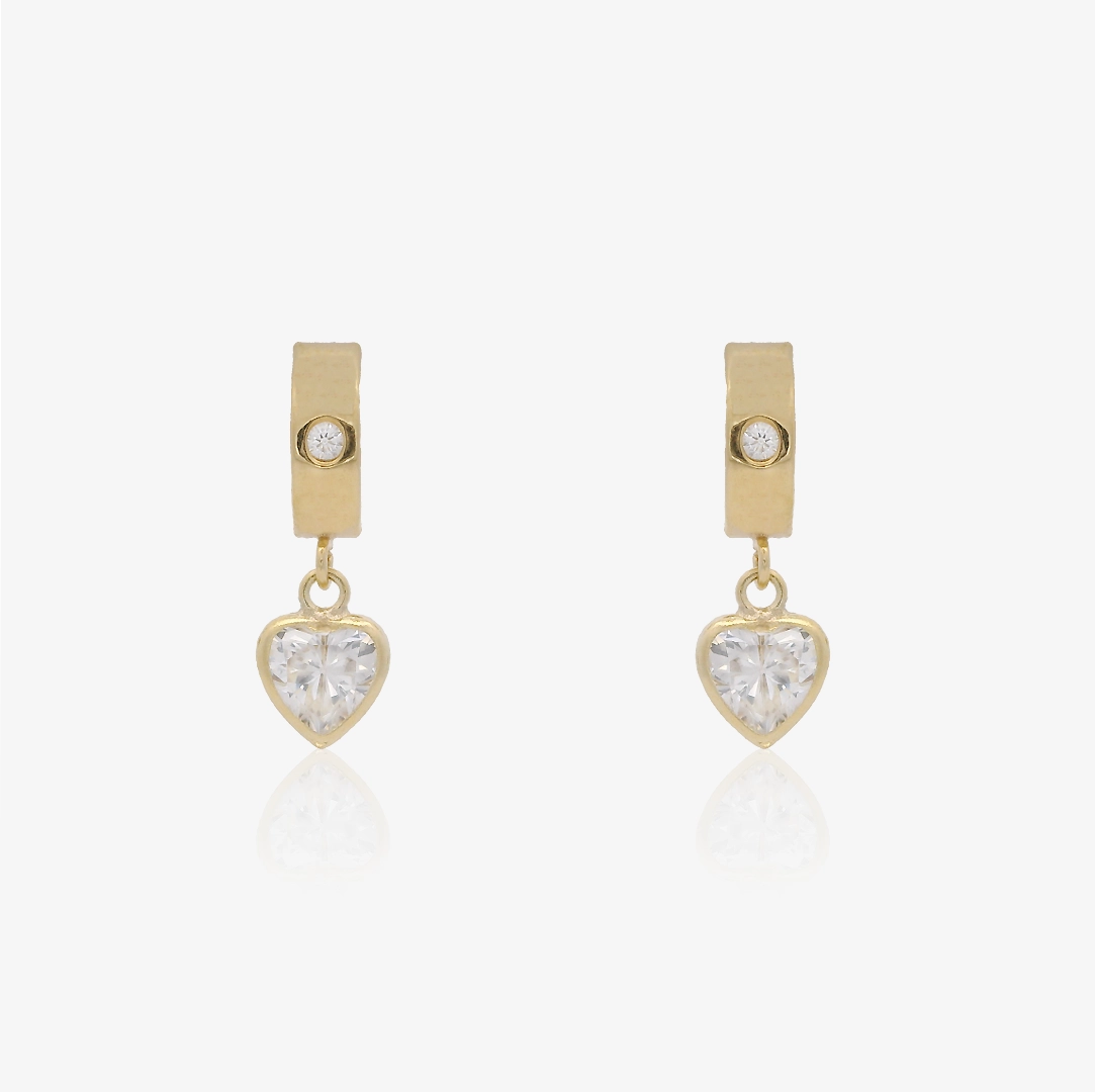 Heart Band Earrings