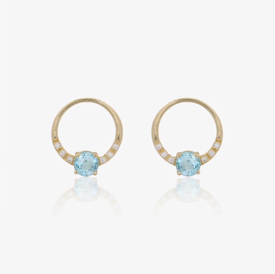 Pendientes Topacio Aro