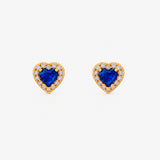 Pendientes Corazón Color