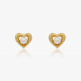 Pendientes Perlas Corazon