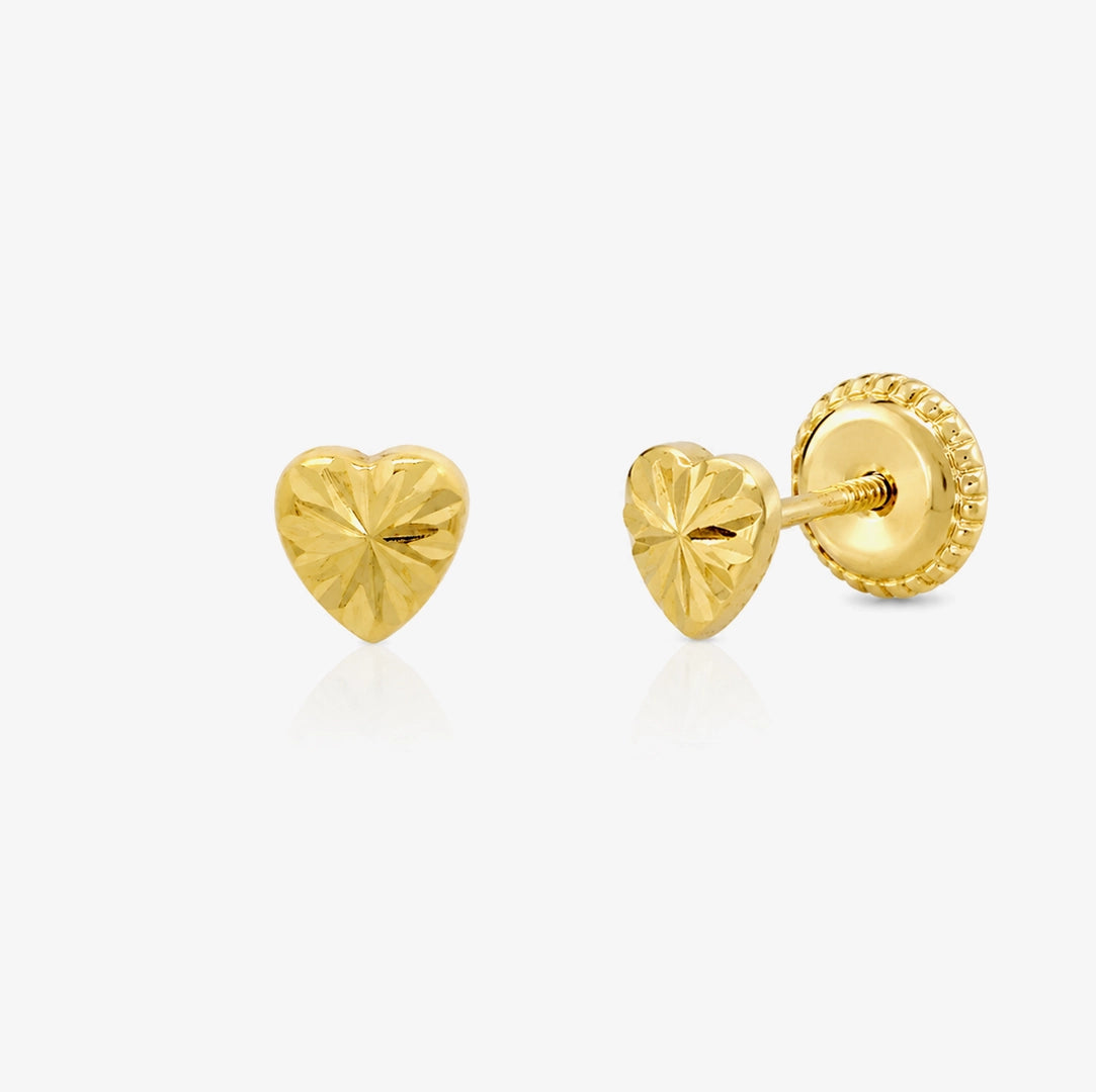 Chipped Heart Earrings