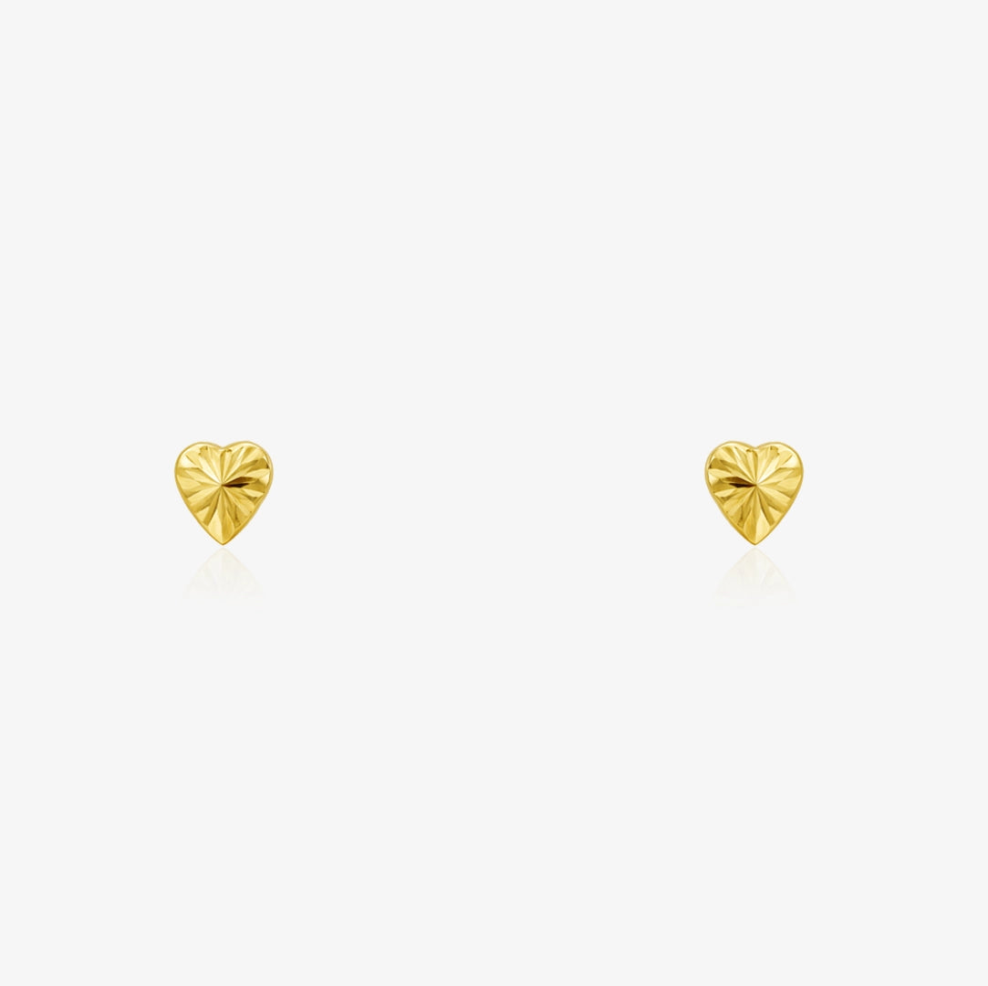 Pendientes Corazones Tallados