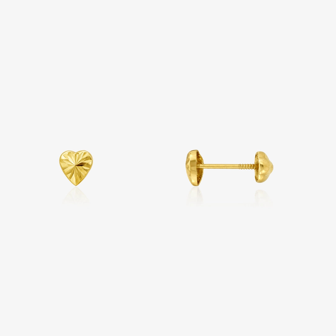 Pendientes Corazones Tallados