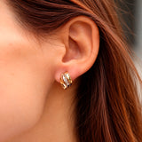 Pendientes Bandas Bicolor