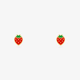 Strawberry Enamel Earrings