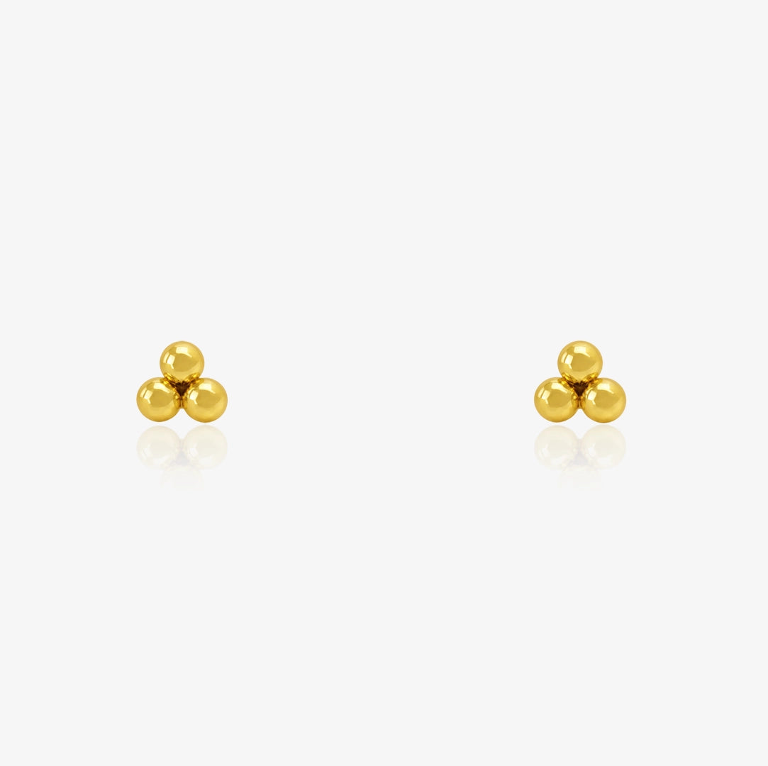 Pendientes Trebol Bolas