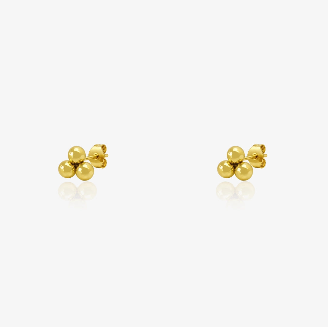 Pendientes Trebol Bolas