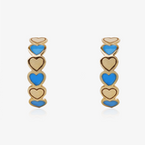 Aros Corazones esmalte