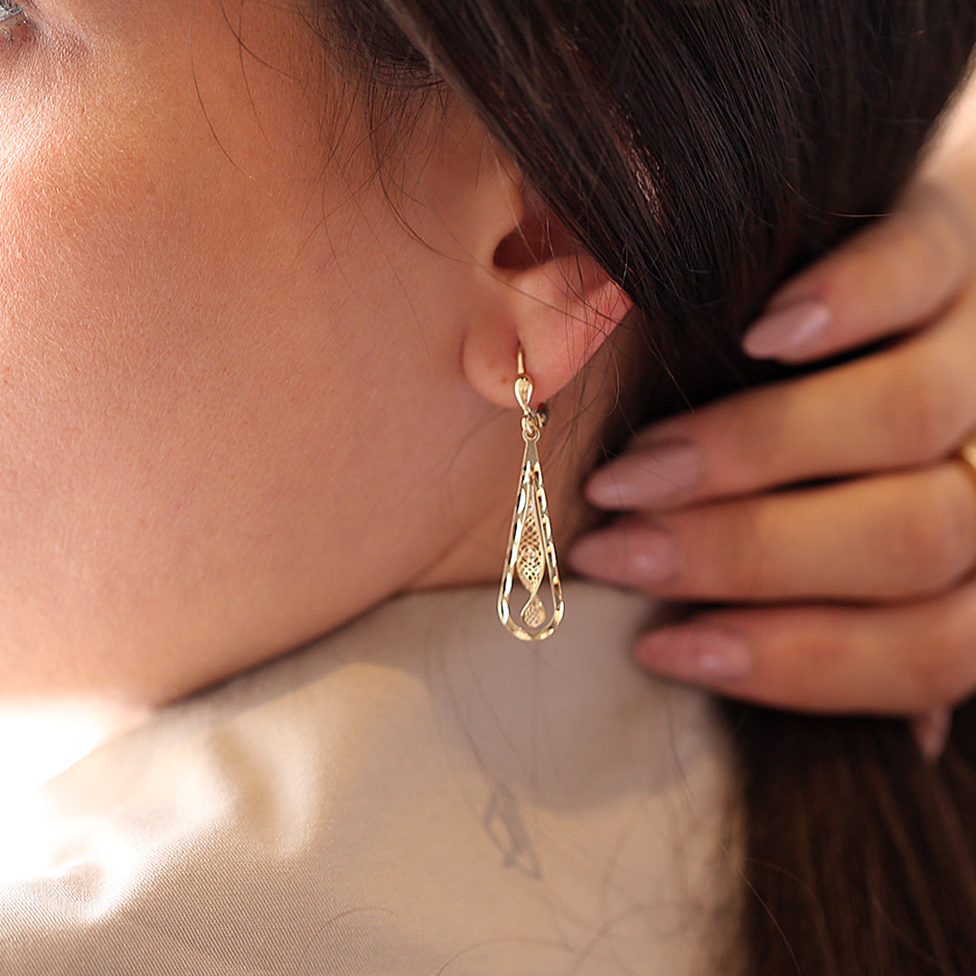 Long Mesh Earrings