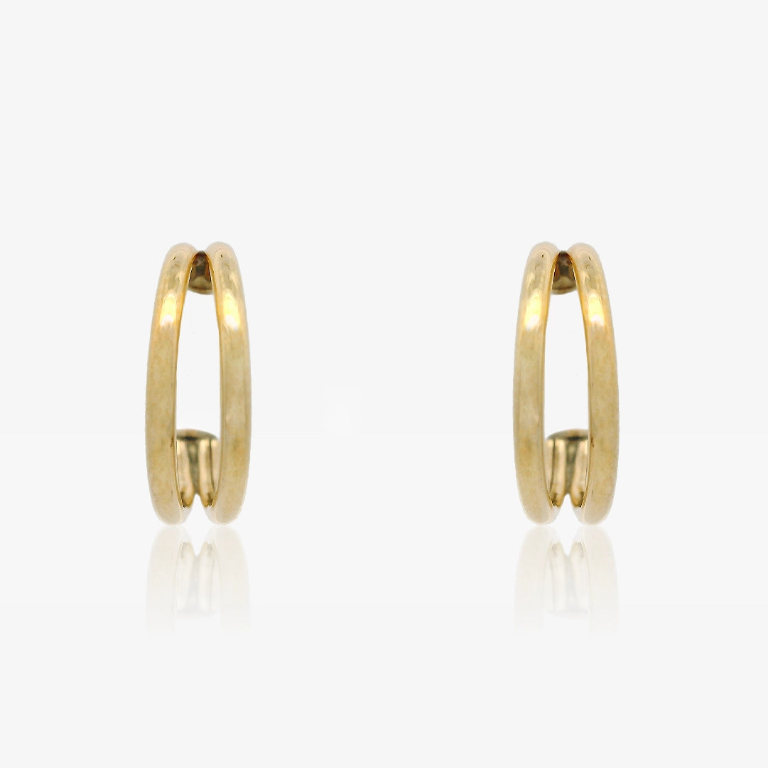 Double Half Hoop Earrings
