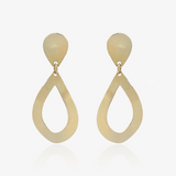 Turned Pear Drop Earrings