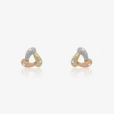 Tricolor Triangle Earrings