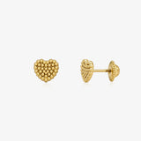 Multi-ball Heart Earrings