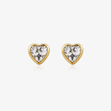 Pendientes Corazon Bocelados