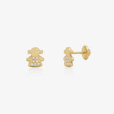 Earrings Stones Girl