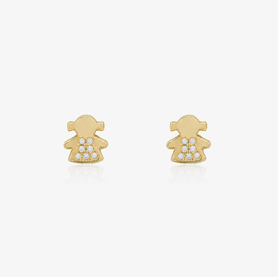 Earrings Stones Girl