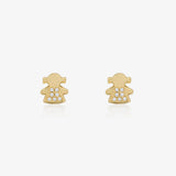 Earrings Stones Girl