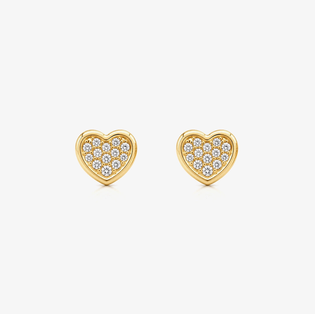 Pendientes Piedras Corazon