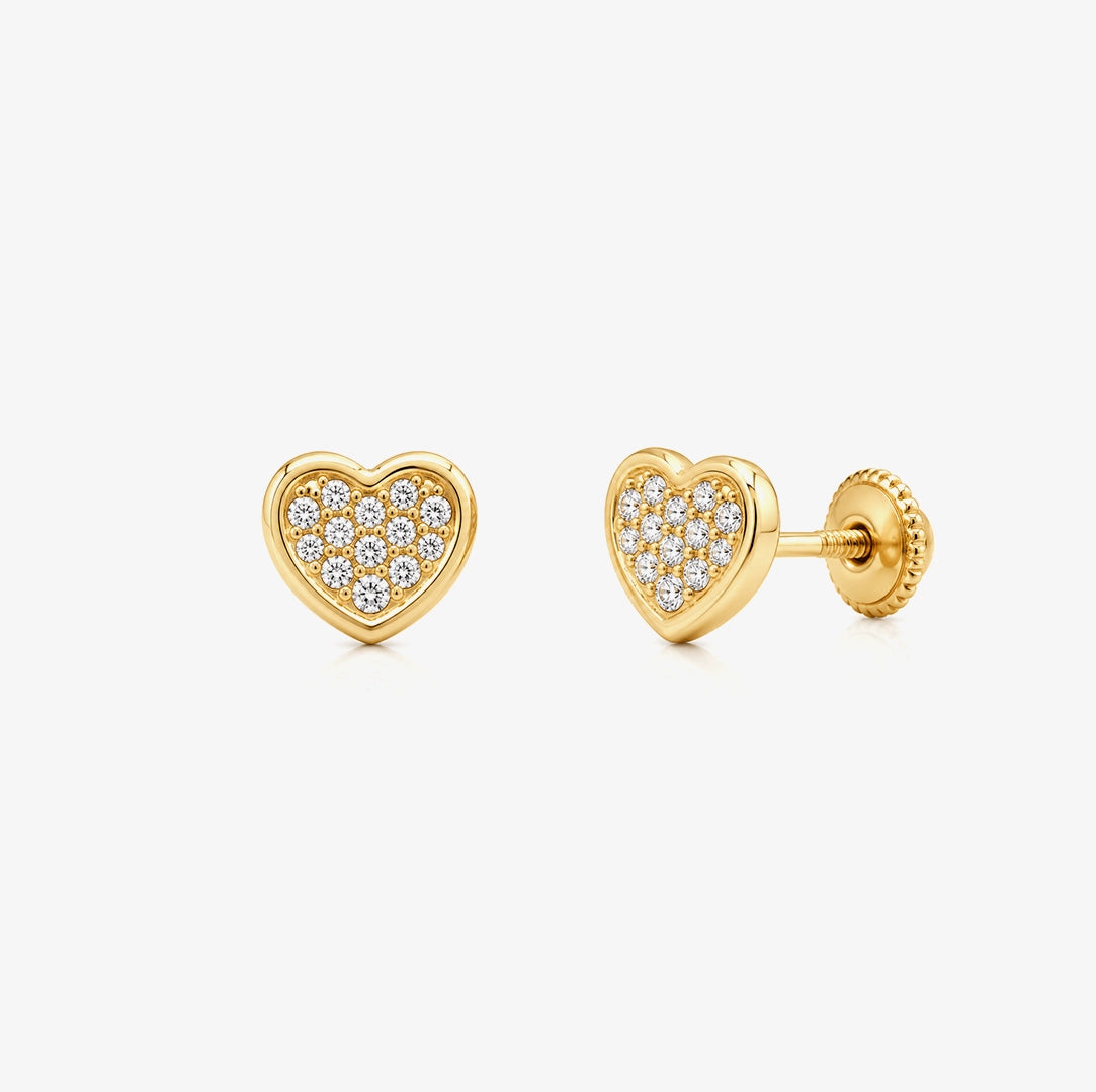 Pendientes Piedras Corazon