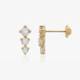 Earrings Triple Decrease