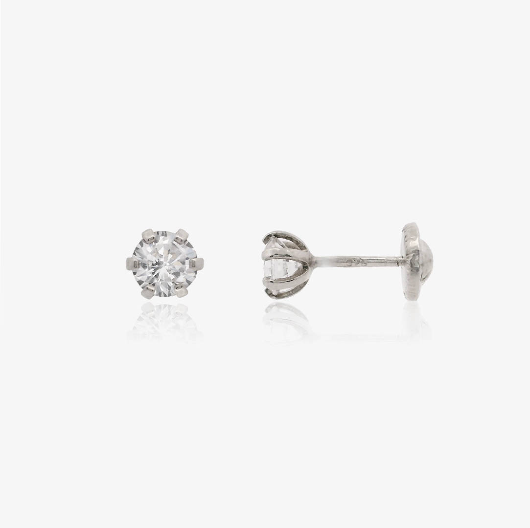 Basket Setting Claw Earrings