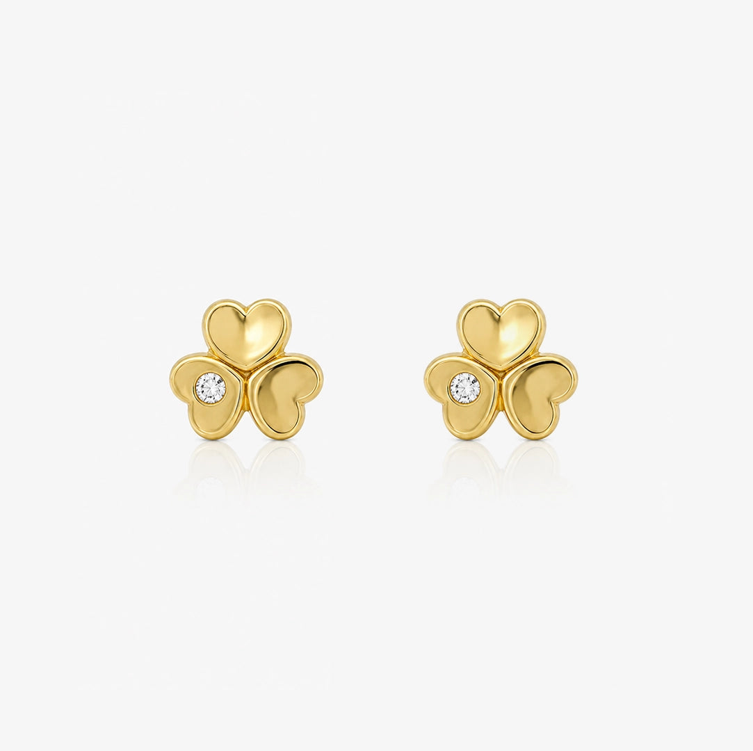 Pendientes Trebol Corazones