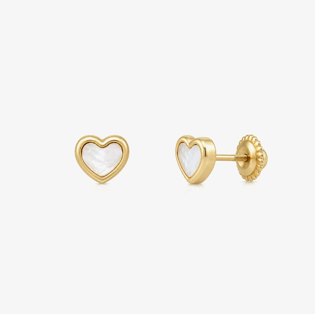 Pendientes Corazón Nacar