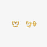 Pendientes Mariposa Nacar