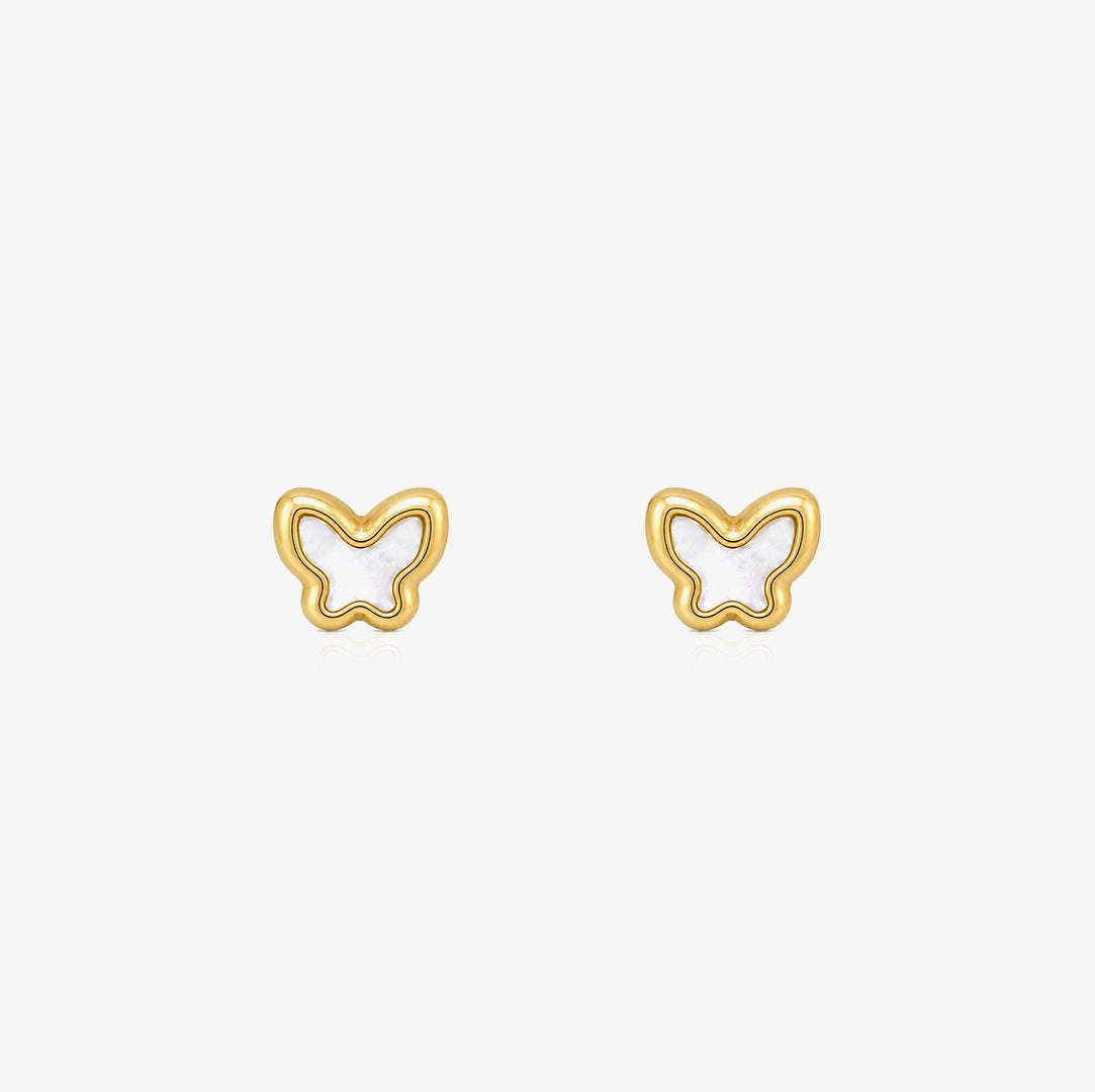 Pendientes Mariposa Nacar