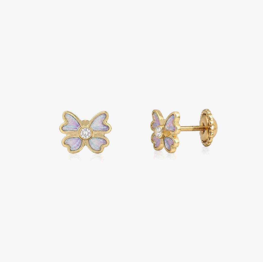 Pendientes Esmalte Mariposa