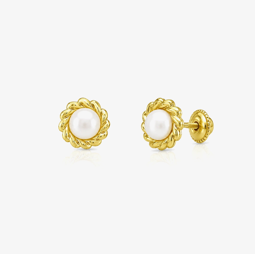 Pendientes orla Perla